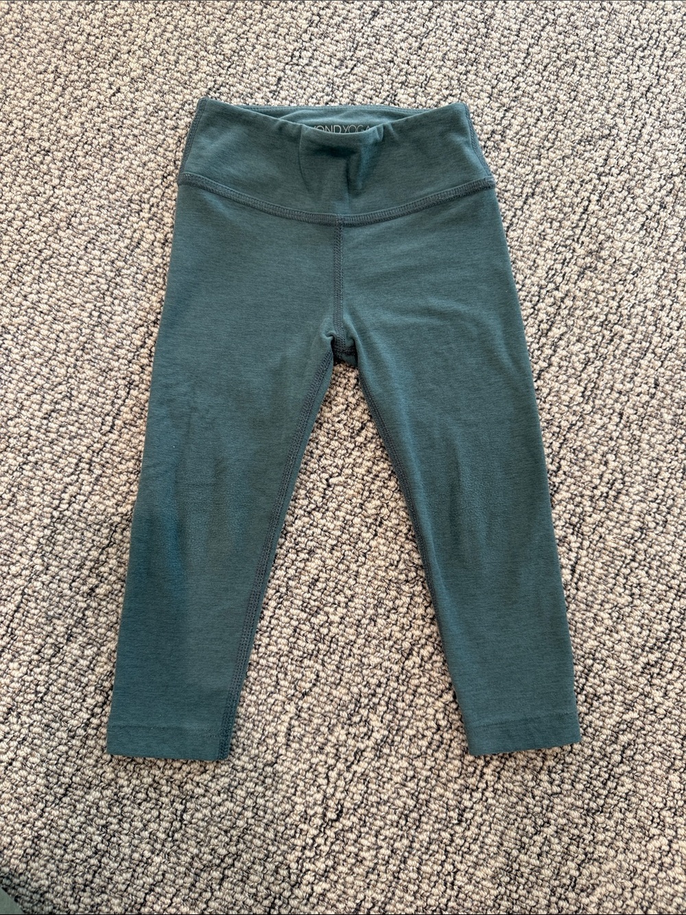 Beyond Yoga Toddler Girls Forest Green High-Waist Leggings